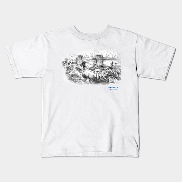 Chariots of Rome Kids T-Shirt by Blueprint: The Genius of Production Design 